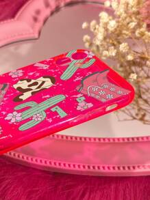 1入組彩色西方風格圖案手機殼適用於iphone - 彩色 - 查看 3