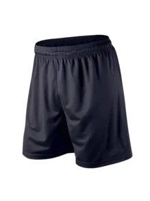 1 pantalón corto deportivo de fútbol o crossfit de talla única para hombre, estilo novio - Negro - Ver 1