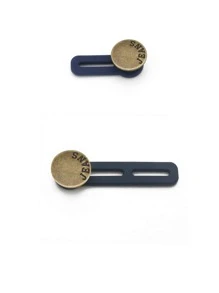 1set Simple Style Jeans Extender Button - Bronze - View 1