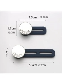 1set Simple Style Jeans Extender Button - Bronze - View 2