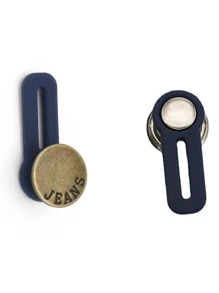 1set Simple Style Jeans Extender Button - Bronze - View 4