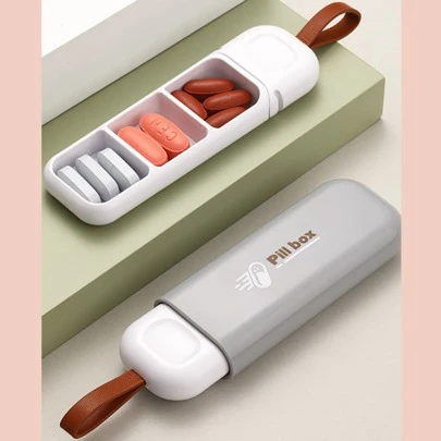1 portapillole piccolo dispenser portatile mini scatola per organizzatore di ciondoli per unghie medicinali