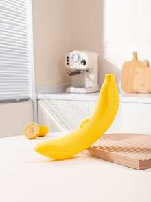 1入組兒童便攜式香蕉形水果收納盒，避免擠壓 - 黃色 - 查看 2