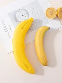 1入組兒童便攜式香蕉形水果收納盒，避免擠壓 - 黃色 - 查看 9