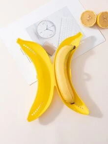 1入組兒童便攜式香蕉形水果收納盒，避免擠壓 - 黃色 - 查看 5