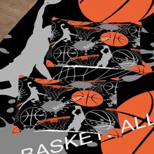 Boys Sheet Set,Kids Basketball Bedding Set,Boys Sports Bed Sheet Set, Basketball Fitted Sheet with 1 Pillowcase,Boys Bed Set Breathable Decorative Room(No Flat/Top Sheet) Twin Size 2PCS /Full Size 3PCS Bed Set Twin Size 2PCS /Full Size 3PCS Bed Set - 彩色 - 查看 3