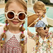 100pcs Random Color Seamless Bamboo Joint Shaped Hair Scrunchies For Girls' Daily Wear - Multicolor - View 8