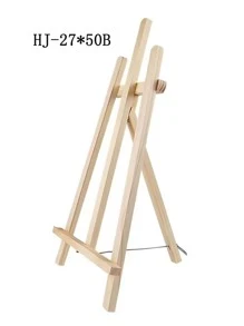 兒童DIY書桌藝術畫架展示支架,素描和繪畫可折疊木頭畫架 - 黃色 - 查看 7