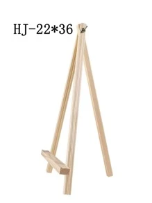 兒童DIY書桌藝術畫架展示支架,素描和繪畫可折疊木頭畫架 - 黃色 - 查看 4