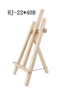 兒童DIY書桌藝術畫架展示支架,素描和繪畫可折疊木頭畫架 - 黃色 - 查看 5