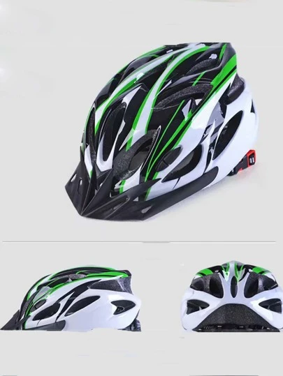 Adults Colorblock Bicycle Helmet For Outdoor Cycling