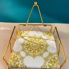 1入組碳素鋼餐巾環,現代金色餐巾架環 - 金色 - 查看 5