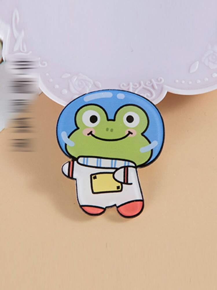 Broche esmaltado de Animal astronauta, ropa espacial OVNI Alien, insignia de solapa de rana, accesorios de Metal, alfileres, regalos de joyería para amigos, 1 pieza - Multicolor - Añade 4