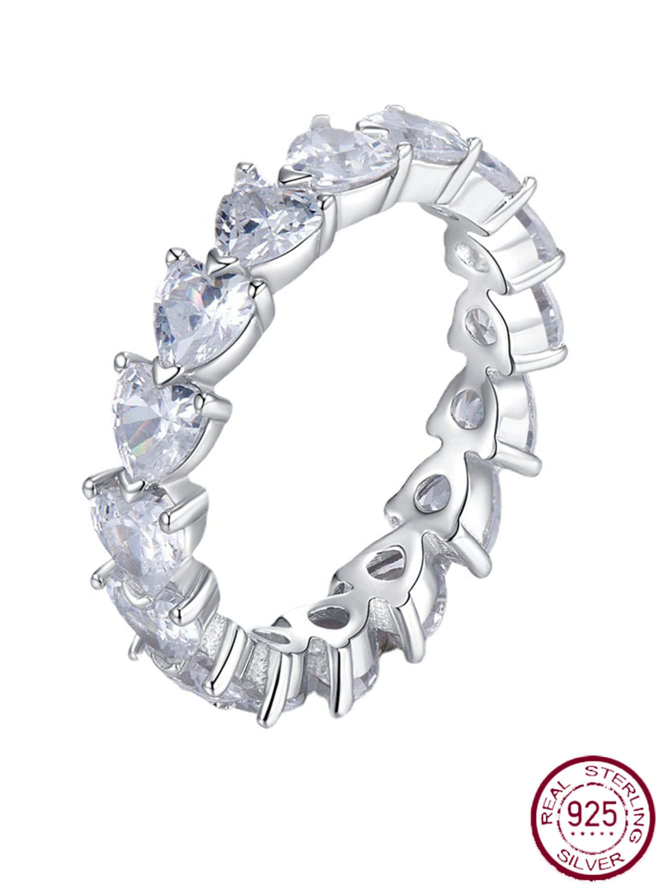 Heart Shape Diamond Studded Ring