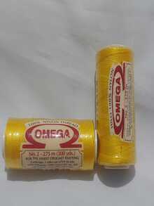 Carrete de hilo de 100% Naylon para tejido  No. 2 - Amarillo - Ver 2