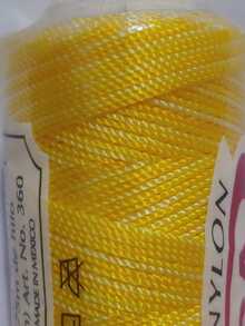 Carrete de hilo de 100% Naylon para tejido  No. 2 - Amarillo - Ver 3