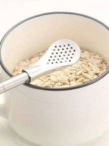 2入組吸管過濾勺，咖啡攪拌勺，兩用吸管過濾勺，刷奶茶果汁伴侶茶勺，家居裝飾季節廚房家居用品 - 銀色 - 查看 1