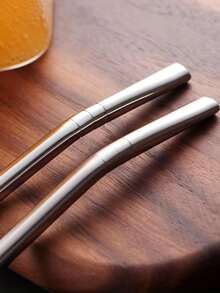 2入組吸管過濾勺，咖啡攪拌勺，兩用吸管過濾勺，刷奶茶果汁伴侶茶勺，家居裝飾季節廚房家居用品 - 銀色 - 查看 4