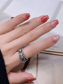 1 Nhẫn Inox Vintage Công Nghiệp Nặng Cơ Thể Con Người Đồng Hồ Nhẫn Đá Punk Lật Hình Đầu Lâu Mở Vòng Phong Cách - Bạc - Xem 2