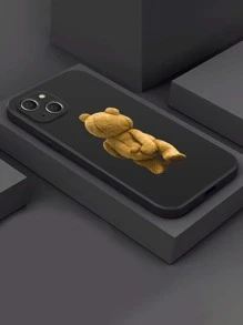 1 件 Scratch Butt Bear 黑色手机壳，适用于 Apple 17/17 Air/17 Pro/17 Pro Max、Moto G85/A17/A07 等型号 - 棕色 - 查看 4