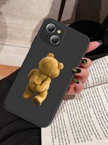 1 件 Scratch Butt Bear 黑色手机壳，适用于 Apple 17/17 Air/17 Pro/17 Pro Max、Moto G85/A17/A07 等型号 - 棕色 - 查看 2