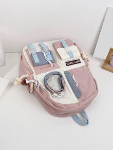 女孩的校园背包 大学可爱背包 青少年小型旅行背包 迷你笔记本电脑背包 带笔记本电脑隔层的书包 男孩高中休闲背包 轻便日常背包