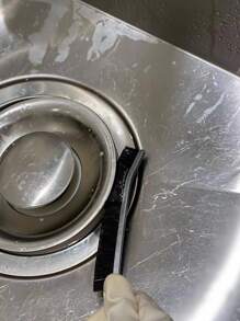 1 bàn chải khe hở, bàn chải đa chức năng làm sạch điểm mù gạch, bàn chải bụi khe cửa sổ - trắng - Xem 4