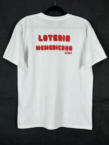 Drop-Shoulder T-Shirt With El Sol De Mexico Loteria Print