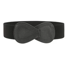 1 Nữ Thiết Kế Nơ PU Thường Băng Thắt Lưng Trang Trí Đầm - màu đen - Xem 7