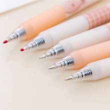 4隨機Kawaii卡通小熊機械凝膠鋼筆可愛學校辦公室寫作用品文具裝飾禮品學生 - 黑色 - 查看 5