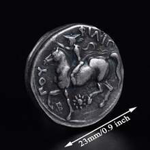 1 PC Vintage HOBO Coin Greeks Commemorative Challenge Coin - Silver - View 2