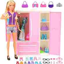 2023時尚娃娃屋家庭家具配件衣櫃櫥櫃收納盒和鞋衣服配件套裝,30入組隨機 - 彩色 - 查看 2