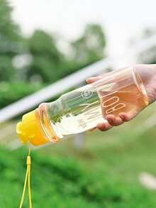 1 Bình Nước Thể Thao Màu Hồng 550Ml Có Dây Đeo Và Móc Thú Cưng Trong Suốt Bình Đựng Đồ Uống Lạnh Cho Các Hoạt Động Ngoài Trời - Hồng - Xem 8