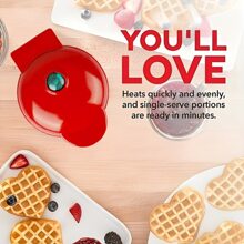 Mini Waffle Maker Machine | Nonstick Waffle Iron for Kids Pancakes, Waffles, Paninis, Breakfast, Lunch, Snack - Black - View 7