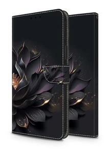 GLANDOTU Case Compatible With Galaxy / / / / / , PU Leather Magnetic Closure Folding Standing Card Insert Wallet Protector - Lotus Compatible With IPhone15/15Plus/15Pro/15Promax Waterproof Shockproof Anti-Fall Scratch Resistant