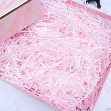 100克拉菲草草禮物盒填充物,彩色切碎紙巾紙適用於情人節/生日裝飾用品1入組 - 黑色 - 查看 3