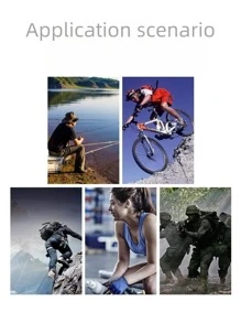 1雙男士半指迷彩戶外運動騎摩托車登山專業保護手套 - 軍綠色 - 查看 6