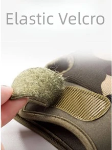 1雙男士半指迷彩戶外運動騎摩托車登山專業保護手套 - 軍綠色 - 查看 3