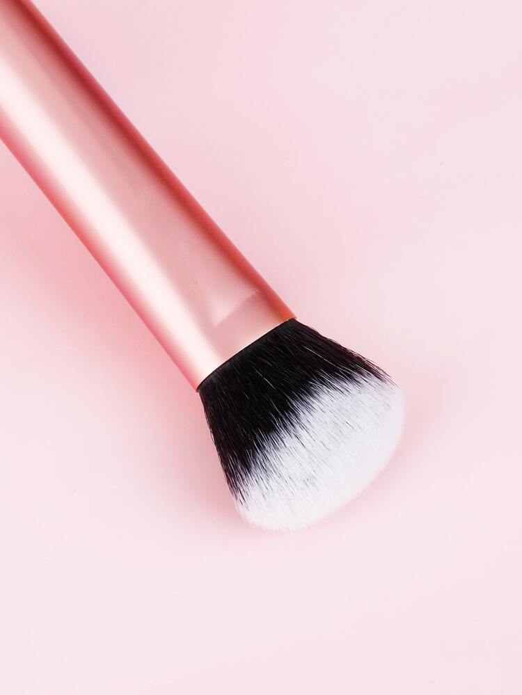 1pc Long Handle Clear Outline Brush Foundation Brush Makeup Brush - Pink - View 6