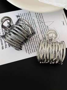 1/2pcs High-End Hair Claw Clips For Ponytail Hairstyle - Multicolor - View 3