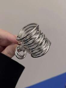 1/2pcs High-End Hair Claw Clips For Ponytail Hairstyle - Multicolor - View 5