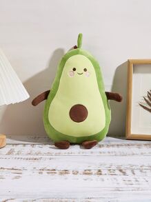 1pc Avocado Design Plush Toy, Cute Synthetic Fiber Toy For Kids - Multicolor - View 2