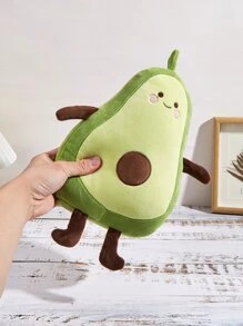 1pc Avocado Design Plush Toy, Cute Synthetic Fiber Toy For Kids - Multicolor - View 3