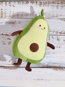 1pc Avocado Design Plush Toy, Cute Synthetic Fiber Toy For Kids - Multicolor - View 5
