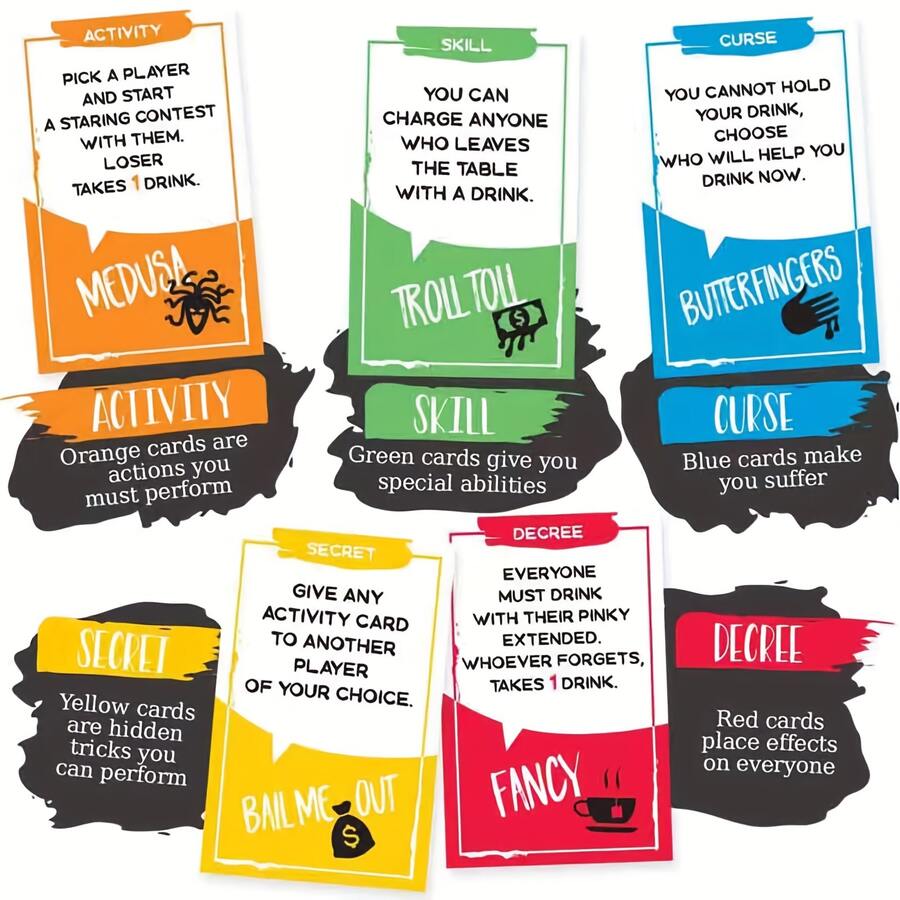 1pc Totally Tober Drinking Games Drinking Party Card Game Card For