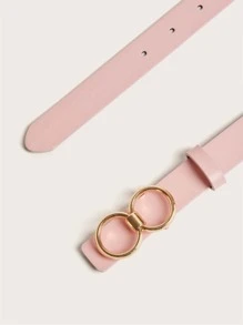 4pcs Circular Buckle Belt, Pink Accessories Summer, School Fall, Autumn, Halloween - Multicolor - View 4