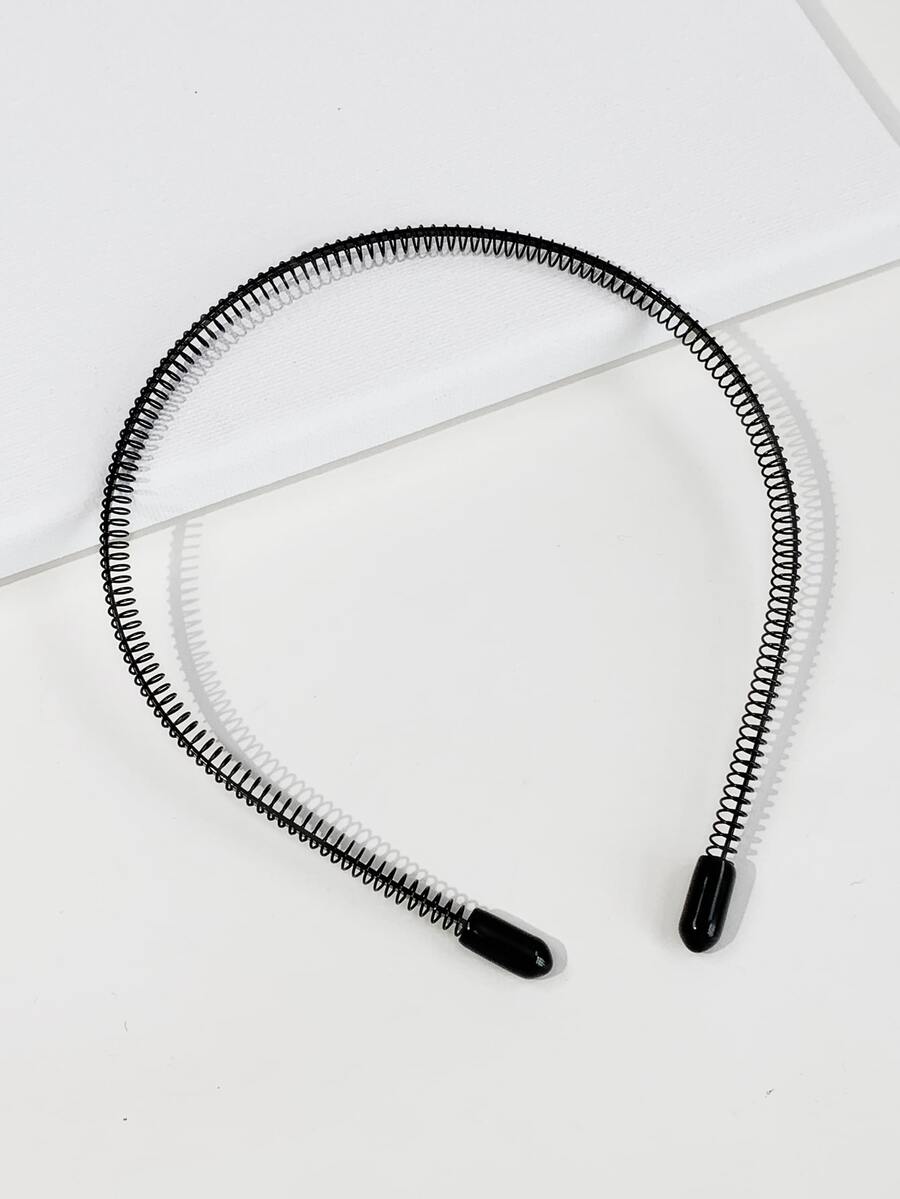 1入組黑色薄髮箍 - 彩色 - 查看 1