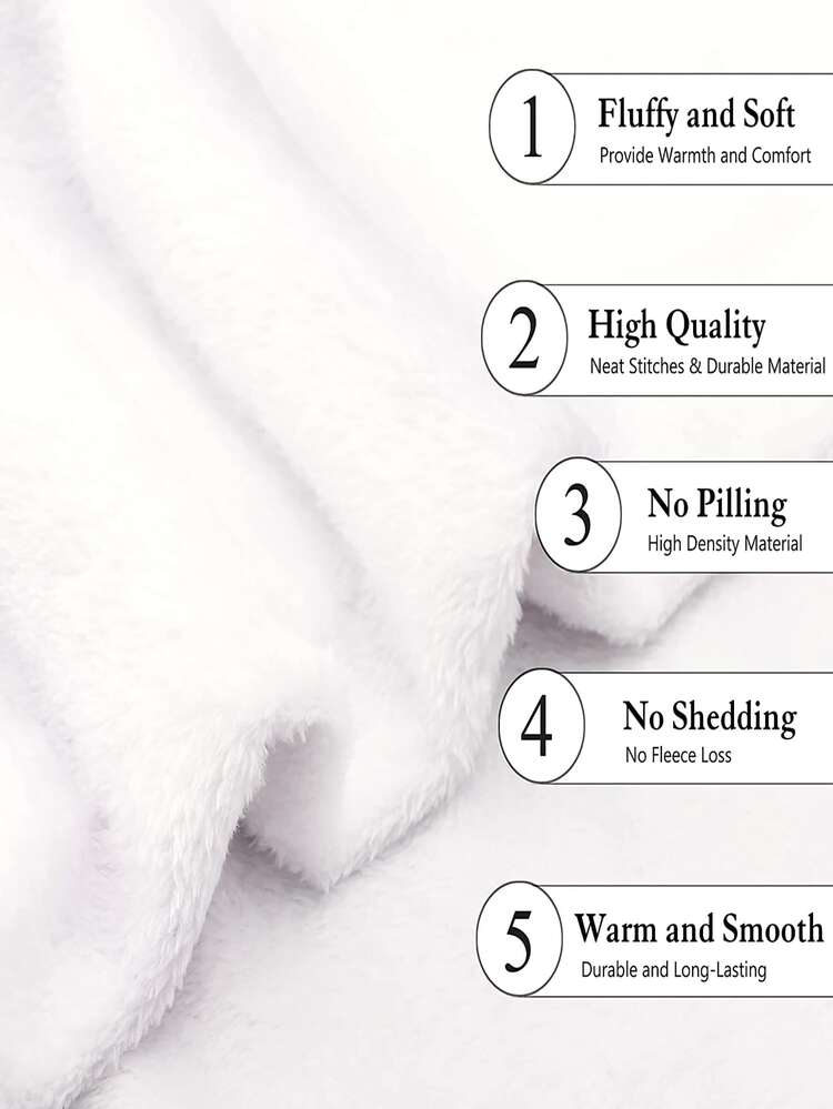 1pc Chrysanthemum Print Flannel Blanket Of Warm And Comfortable Grey Cow - Multicolor - View 6