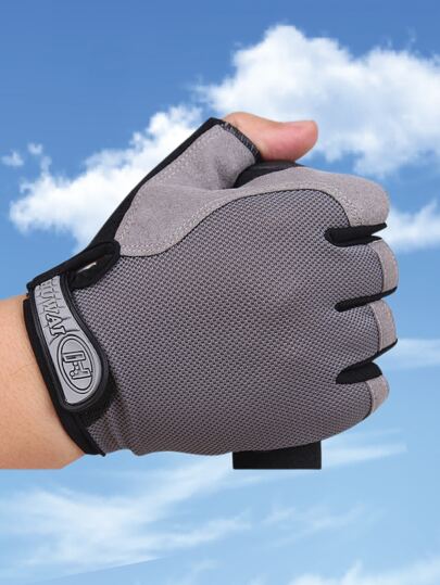 BAMANSHI A Pair Of Women's Half-Finger Fitness Gloves | Solid Color Breathable Lightweight Equipment Equipment Training Shock Absorption Wear Resistant Strong Durable Suitable For Cycling Outdoor Sports