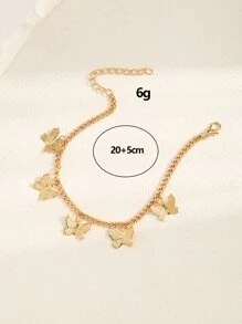 1 vòng chân bướm vàng cho trẻ em - Vàng - Xem 6